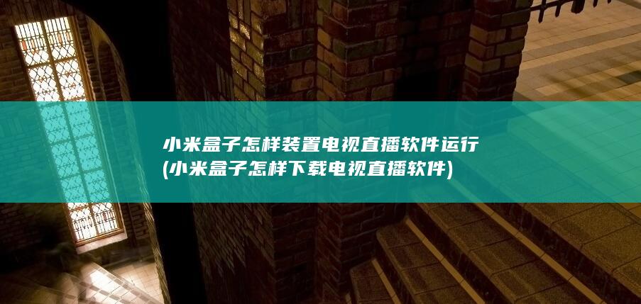 小米盒子怎样下载电视直播软件
