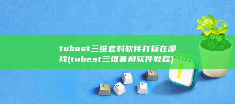 tubest三维套料软件教程