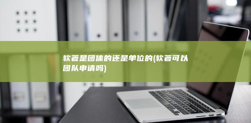软著可以团队申请吗