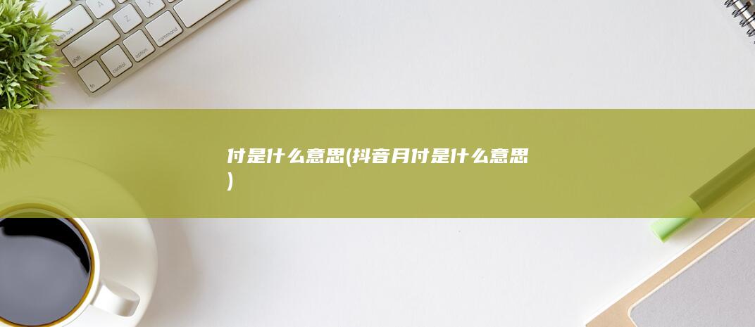 付是什么意思