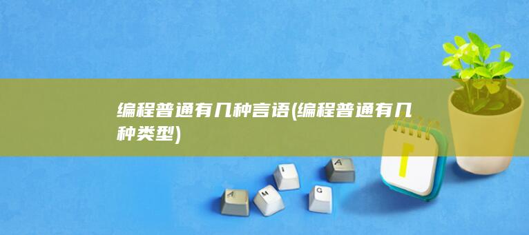 编程普通有几种类型