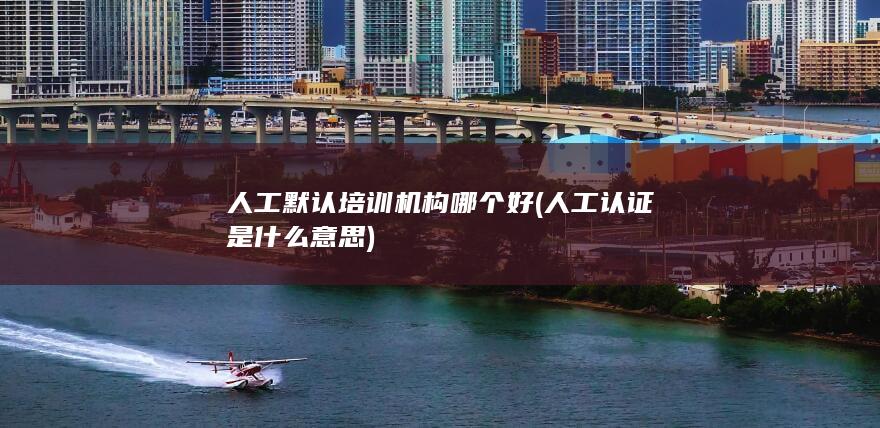人工认证是什么意思