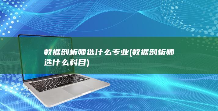 数据剖析师选什么科目