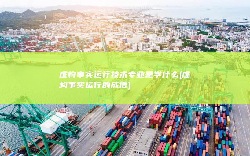 虚构事实运行技术专业是学什么