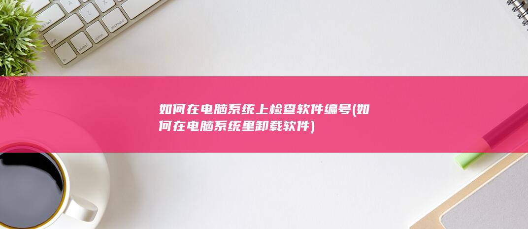 如何在电脑系统里卸载软件