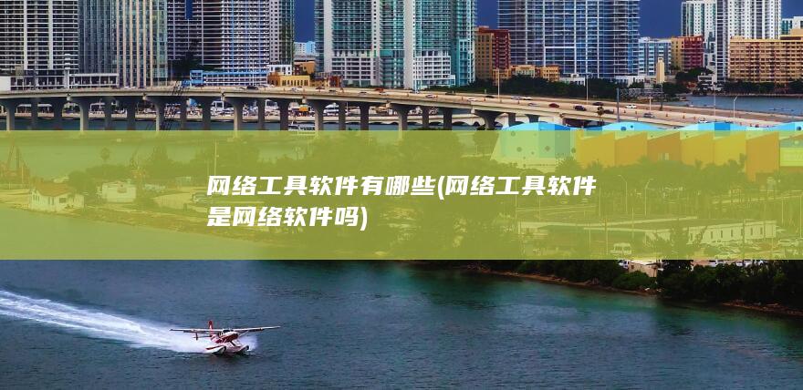 网络工具软件是网络软件吗