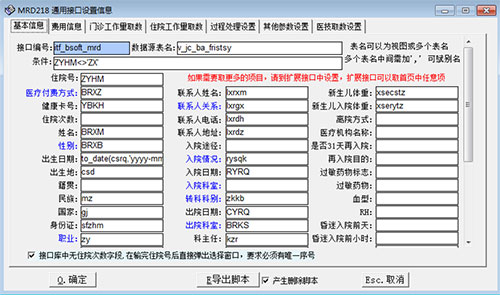 病案消息系统的英文缩写