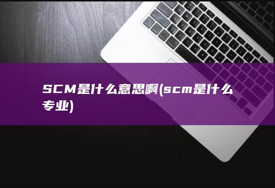 SCM是什么意思啊