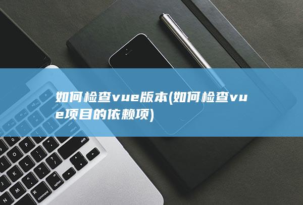 如何检查vue项目的依赖项